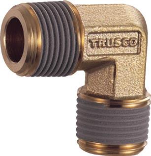 ＴＲＵＳＣＯ　ねじ込み継手エルボＲ１／４×Ｒ１／４ TN02L [257-6538] 【継手】[TN-02L]