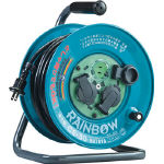【送料無料！電工ドラム(コードリール)がお買い得価格】ハタヤ　屋外用レインボーリール　単相１００Ｖ　３０ｍ GE30 [164-5072] 【コー