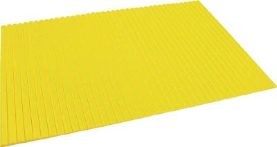（直送品　代引不可）ＴＲＵＳＣＯ　波型クッション　１２００Ｘ１８００　黄 TNC1218Y [374-7816] 【安全クの通販は