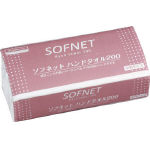 【送料無料！TRUSCO工具が安い(トラスコ中山)】クレシア　ソフネット　ハンドタオル２００　中判 36300 [401-0370] 【トイレ用品】[36300