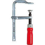 【送料無料！各種クランプがお買い得価格】ＴＲＵＳＣＯ　エホマクランプ　木ハンドル　最大口開２００ｍｍＸ深さ１００ｍｍ G20C [162-0