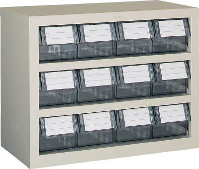 【送料無料！TRUSCO工具 お買い得特価(トラスコ中山)】ＴＲＵＳＣＯ　横型バンラックケースＭ型　５９２Ｘ３０７ＸＨ４６８　３段４列 TM