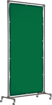 （直送品　代引不可）ＴＲＵＳＣＯ　溶接遮光フェンス　１０２０型単体　深緑 YFBDG [255-2981] の通販は