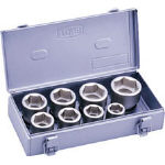 【送料無料！ソケットレンチが割引価格】ＴＯＮＥ　インパクト用ソケットセット（メタルトレーケース仕様）　８ｐｃｓ NV608S [387-6802]