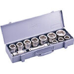 【送料無料！ソケットレンチが格安価格】ＴＯＮＥ　インパクト用ソケットセット（メタルトレー付）　１２ｐｃｓ NV6102 [387-6811] 【イ