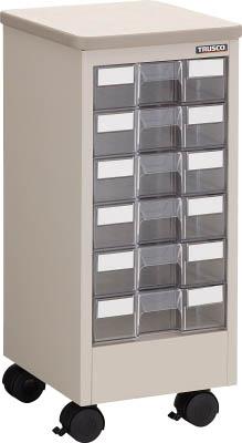 【送料無料！TRUSCO工具 格安特価(トラスコ中山)】ＴＲＵＳＣＯ　デスクサイドワゴン　天板付　引出付き（１列５段） DSAW16 [507-2654]の通販は