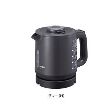 タイガー【TIGER】0．8L 業務用蒸気レス電気ケトル わく子 PCJ-H081-H（グレー）★【PCJH081H】