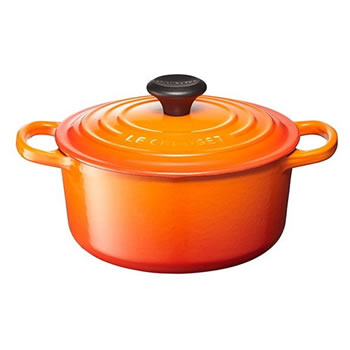 LE CREUSET オレンジ 両手鍋 IH対応 18cm LE CREUSET オレンジ 両手鍋 IH対応 18cm Le Creuset ル・クルーゼ