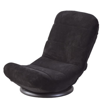 東谷【360度回転】コンパクト回転チェア 座椅子 RKC-176BK（ブラック）★【RKC176BK】