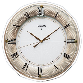 セイコー【SEIKO】電波掛時計 MDF・薄金色パール塗装　光沢仕上げ KX269G★【インテリアクロック】