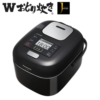 パナソニック【Jコンセプト】3合 可変圧力ＩＨジャー炊飯器 シャインブラック SR-JW058-KK★【Wおどり炊き搭載】
