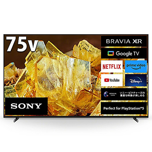 ソニー【代引・日時指定不可】75V型 4K液晶テレビ BRAVIA ブラビア X90Lシリーズ XRJ-75X90L★【Google TV機能搭載】 204,000円