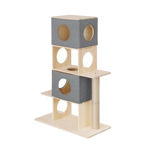 アイリスオーヤマ【ペット用品】ナチュラルキャットタワー NCT-4？ナチュラル 4段 高さ120ｃｍ I-4967576644877