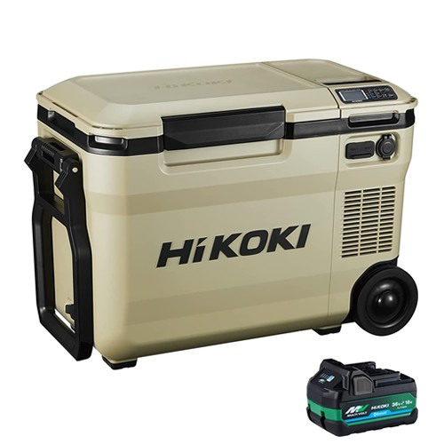 HiKOKI【ハイコーキ】18V-14.4Vコードレス冷温庫 25Lタイプ 3電源対応 サンドベージュ  UL18DBA-WMBZ【冷蔵冷凍・冷蔵保温同時設定可能】 - その他電動工具