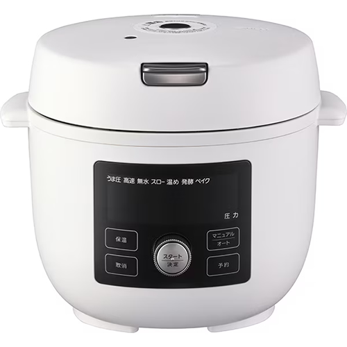 タイガー【TIGER】1.4L 電気圧力鍋 TIGER COOKPOT タイガークックポット マットホワイト 自動調理なべ COK-A220-WM【100周年記念モデル】