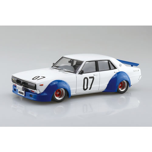 アオシマ【車プラモデル】1／24 ワークスの鷹 No.5 ケンメリ4Dr 