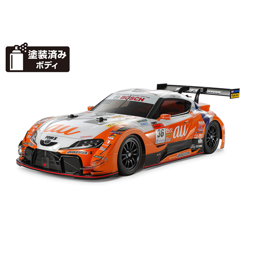 タミヤ【58703】電動RCカーシリーズ No.703　1／10RC au TOM’S GR Supra (TT-02シャーシ) H-4950344587032