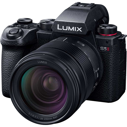 パナソニック【Panasonic】ミラーレス一眼カメラ ブラック LUMIX S5II 高倍率ズームレンズキット DC-S5M2H【フルサイズミラーレス】デジタル一眼カメラ