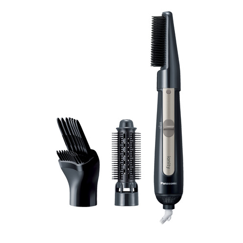 パナソニック【Panasonic】くるくるドライヤー ionity イオニティ ブラック EH-KE4M-K【カールドライヤー】ブローブラシ、太ロールブラシ、ボリュームアップブラシ付き