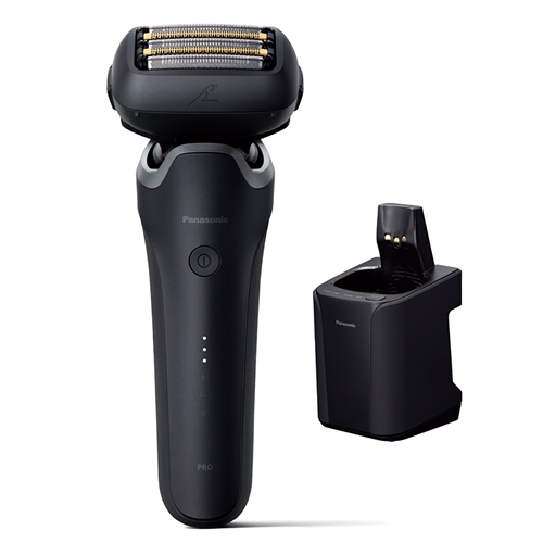 パナソニック【Panasonic】メンズシェーバー ラムダッシュ プロ5 5枚刃 黒 全自動洗浄充電器付き 充電中でも剃れる ES-L570D-K【電気シェーバー】の通販は 26,800円