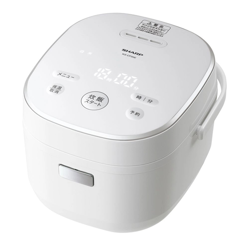 シャープ【SHARP】ジャー炊飯器 3合炊き ホワイト系 KS-CF05E-W【取っ手つき内釜】