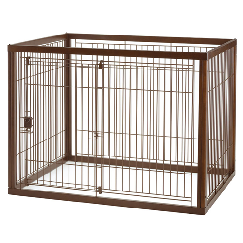 Richell ペット用ケージ 150-80 ブラウン リッチェル 木製お掃除簡単
