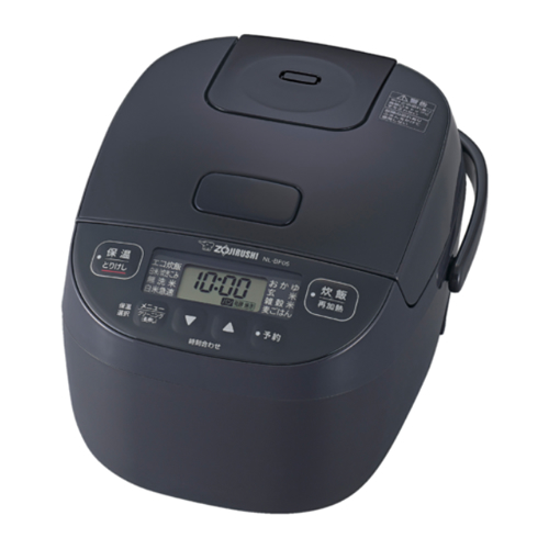 象印【ZOJIRUSHI】マイコン炊飯ジャー 3合炊き ソフトブラック 極め炊き 炊飯器 立つしゃもじ付き NL-BF05-BZ【2.5mmの黒厚釜】