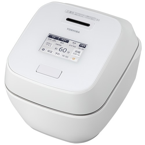 東芝【TOSHIBA】真空圧力IHジャー炊飯器 5.5合炊き グランホワイト 炎匠炊き 新・圧力コントロール RC-10ZWW-W【備長炭かまど丸釜】の通販は