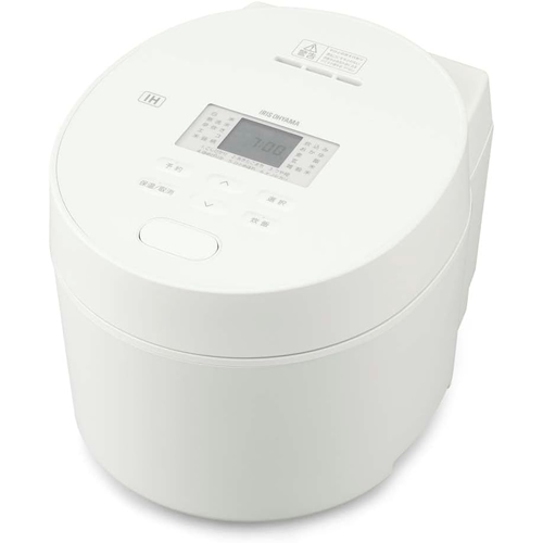 アイリスオーヤマ【IRIS】IHジャー炊飯器 3合炊き ホワイト 50銘柄炊き分け しゃもじ付き RC-ISA30-W【極厚火釜使用】の通販は 12,500円