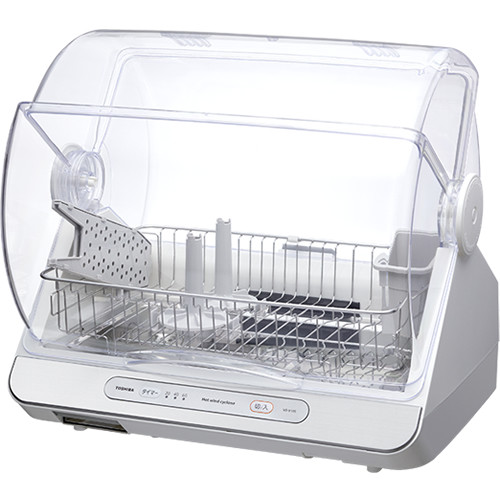 東芝【TOSHIBA】食器乾燥器 6人分用 ホワイト キッチンドライヤー VD-V10S-W【キッチンジャストサイズ】