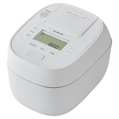 パナソニック【Panasonic】5.5合炊き 可変圧力IHジャー炊飯器 ホワイト 可変圧力おどり炊き しゃもじ・軽量カップ付き SR-N510D-W【ダイヤモンド竈（かまど）釜】