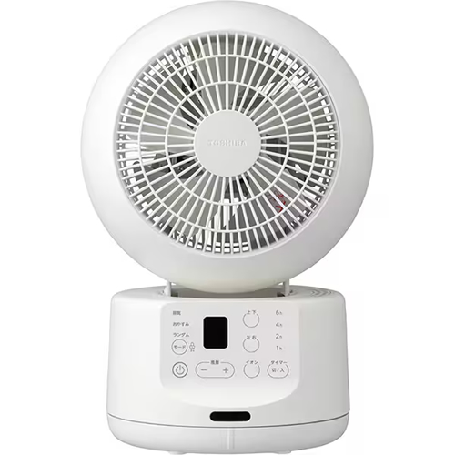 東芝【TOSHIBA】DCサーキュレータ— ホワイト 5枚羽根 ワイド3D首振り イオン消臭機能搭載 TFC-15DT28-W【羽根径：15cm】