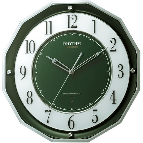 リズム【RHYTHM】電波時計 スリーウェイブM846 壁掛け時計 4MY846SR05【日本製】