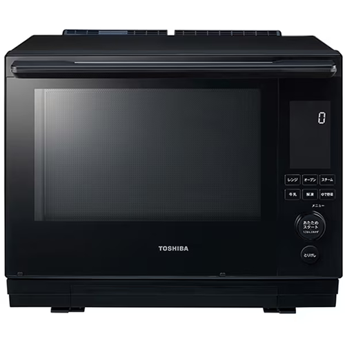 東芝【TOSHIBA】30L 過熱水蒸気オーブンレンジ グランブラック 石窯ドーム スチームオーブンレンジ ER-D3000B-K【スタンダードモデル】