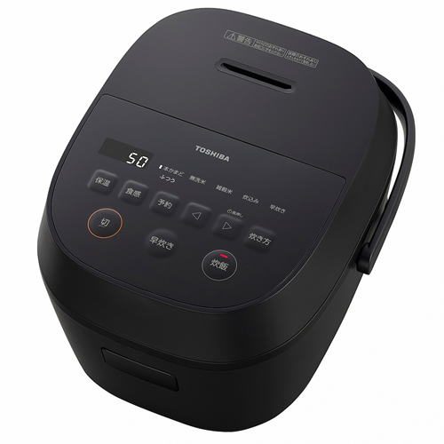 東芝【TOSHIBA】マイコンジャー炊飯器 5.5合炊き ブラック しゃもじ・計量カップ付き RC-10AMX-K【銅色コート釜】