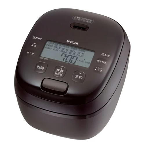 タイガー【キッチン家電】圧力IHジャー炊飯器 炊きたて 5.5合炊き 1L ディープブラウン JRI-H100-TP【簡単調理】遠赤5層土鍋蓄熱コート釜
