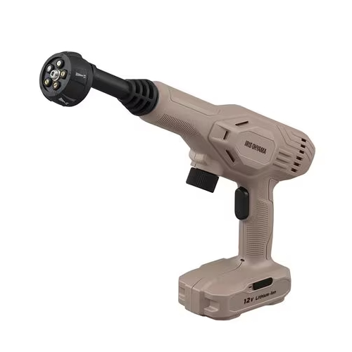 アイリスオーヤマ【IRIS】充電式ハンディウォッシャー ペールブラウン コードレス ブラシノズル付属 高圧洗浄機 JHW-102【5通りの噴射角度】