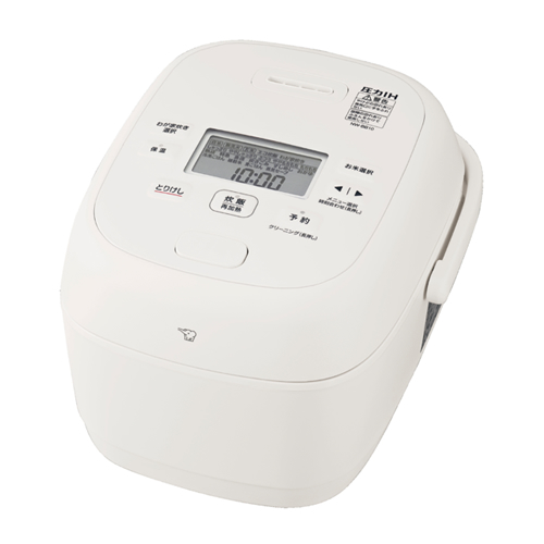 象印【ZOJIRUSHI】5.5合炊き 圧力IH炊飯ジャー ホワイト 豪熱大火力 しゃもじ＆計量カップ 炊飯器 NW-BB10-WA【鉄器コート黒まる厚釜】