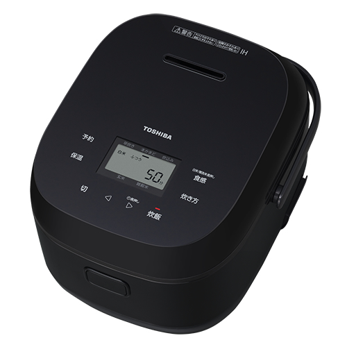 東芝【TOSHIBA】5.5合炊き IHジャー炊飯器 ブラック フラットモデル RC-10BHW-K【備長炭ダイヤモンド釜】