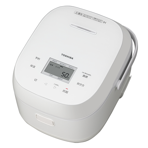 東芝【TOSHIBA】5.5合炊き IHジャー炊飯器 ホワイト フラットモデル RC-10BHW-W【備長炭ダイヤモンド釜】