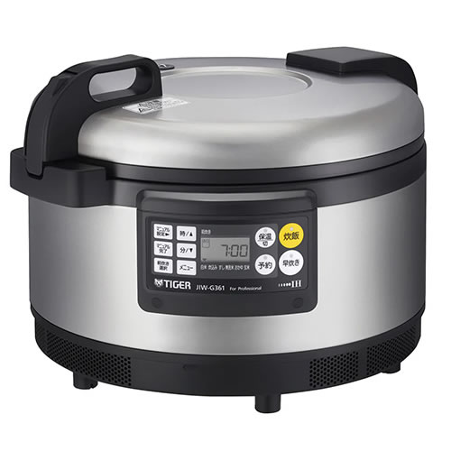 タイガー【多機能メニュー6種】炊きたて 200V専用 業務用IHジャー炊飯器 2升炊き 3.6L ステンレス JIW-G361-XS【15A接地極付】差込プラグ