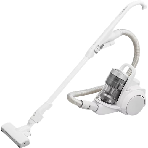 パナソニック【Panasonic】サイクロン式キャニスター掃除機 ホワイト コード式 ダブルメタル プチサイクロン LEDライト MC-SR640K-W【からまないブラシPlus】