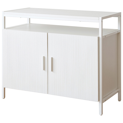 宮武製作所【お客様組み立て】キャビネットテレビ台 Altio（アルティオ） ホワイトホワイト TVラック テレビボード TV-801-WHWH【リビングラック TV台 AVラック】