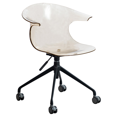 宮武製作所【お客様組み立て】デスクチェア Tois（トイス） アンバー デザインチェア ダイニングチェア CH-H207-UMB【デザイン椅子 リビング家具】