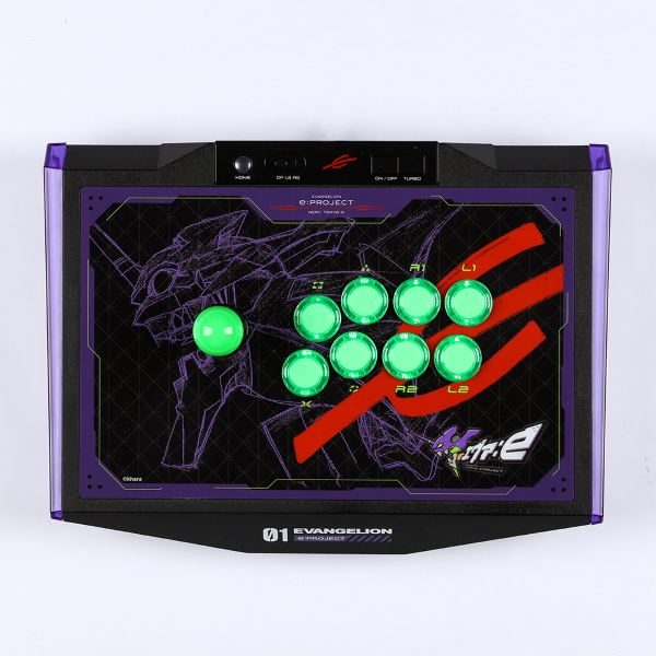 アンサー【ゲーム周辺機器】EVANGELION e:PROJECT ARCADE CONTROLLER ANS-H137 アーケードコントローラー GA4573201420206【対応：PC（Windows11/10） PS4 PS3 Switch】
