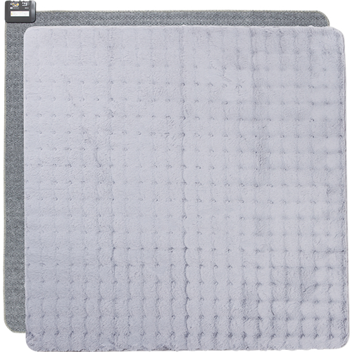 広電【KODEN】電気カーペット カバーセット 2畳 グレイ グレー ホットカーペット ふわもこファーカバー VWU201H-HMF【8時間自動OFF ダニクリーン カバー丸洗い 暖房面切換】