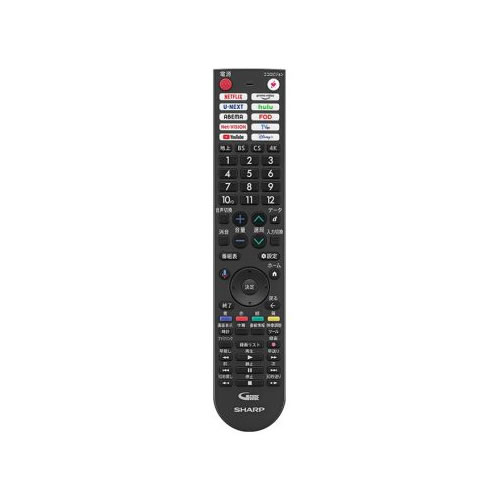 シャープ【補修部品】テレビ用 リモコン 4T-C42FL1、4T-C43FN2、4T-C48GQ3 対応 010-638-0614【メーカー純正品】SHARP