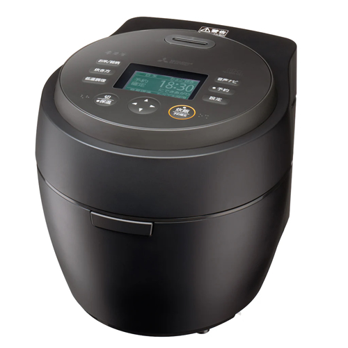 三菱【MITSUBISHI】5.5合炊き IHジャー炊飯器 炭漆黒（すみしっこく） 本炭釜 紬 NJ-BW10H-B【かまど炊きを見事に再現したプレミアムモデル】