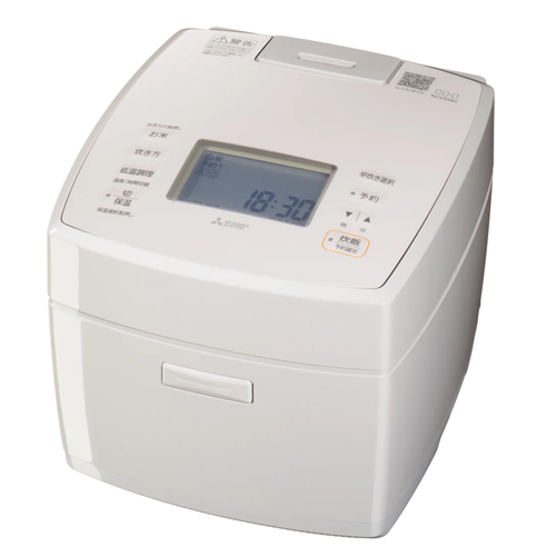 三菱電機 DD-1A 炊飯器　21年製 三菱【MITSUBISHI】1升炊き IHジャー炊飯器 白亜麻（しろあま） 備長炭
