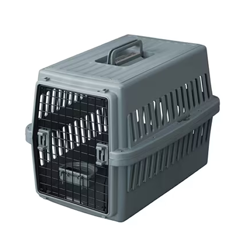 アイリスオーヤマ【ペット用品】エアトラベルキャリー ダークグレー Mサイズ ATC-670 ペット用キャリー I-4967576593564【ペットトラベル用品 ペットハウス】